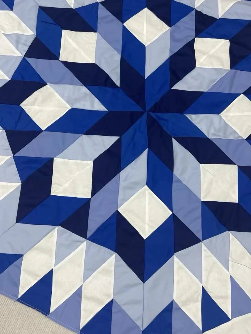 Handmade Winter Dream Baby/Lap Quilt Top 47x47”Pieced~BABY/BED/Wall Decor